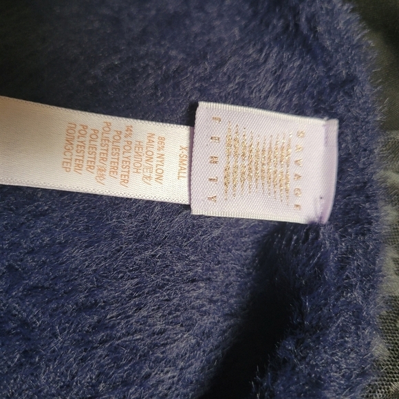 Savage Fenty Blue Fluff it Up Slip with Adjustable Straps - Picture 4 of 8